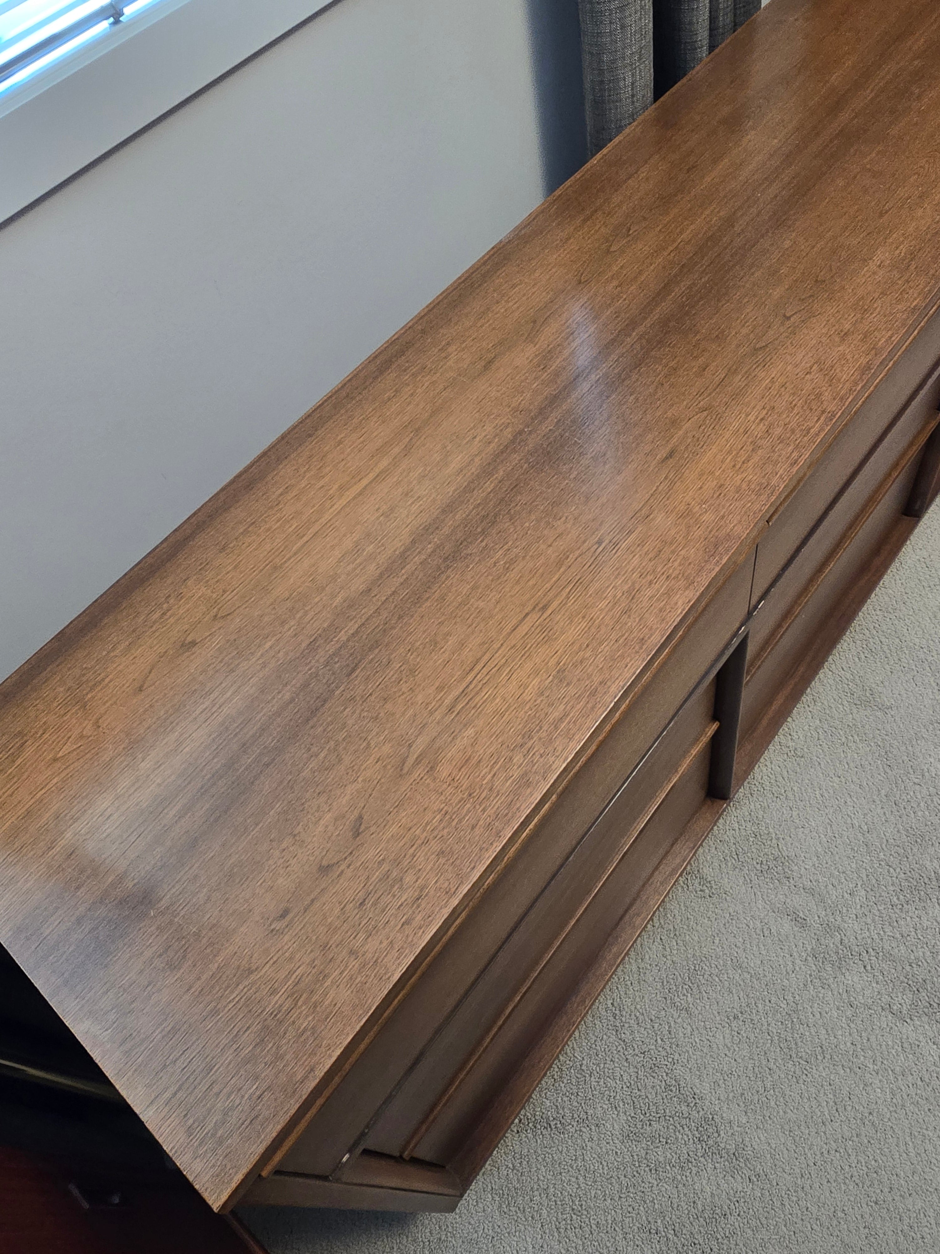 MCM Walnut Lowboy Dresser