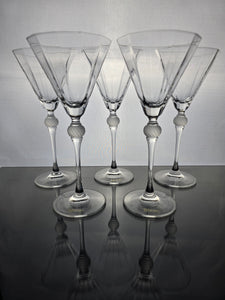 Oscar de la Renta Tuxedo Gold Goblets x5
