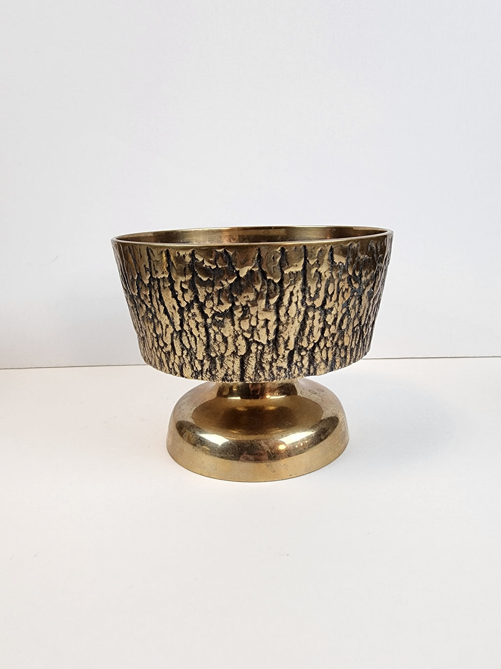 Brass Bark Textured Pot