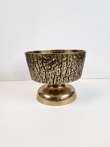 Brass Bark Textured Pot