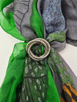 Modernist Hinged Scarf Clip