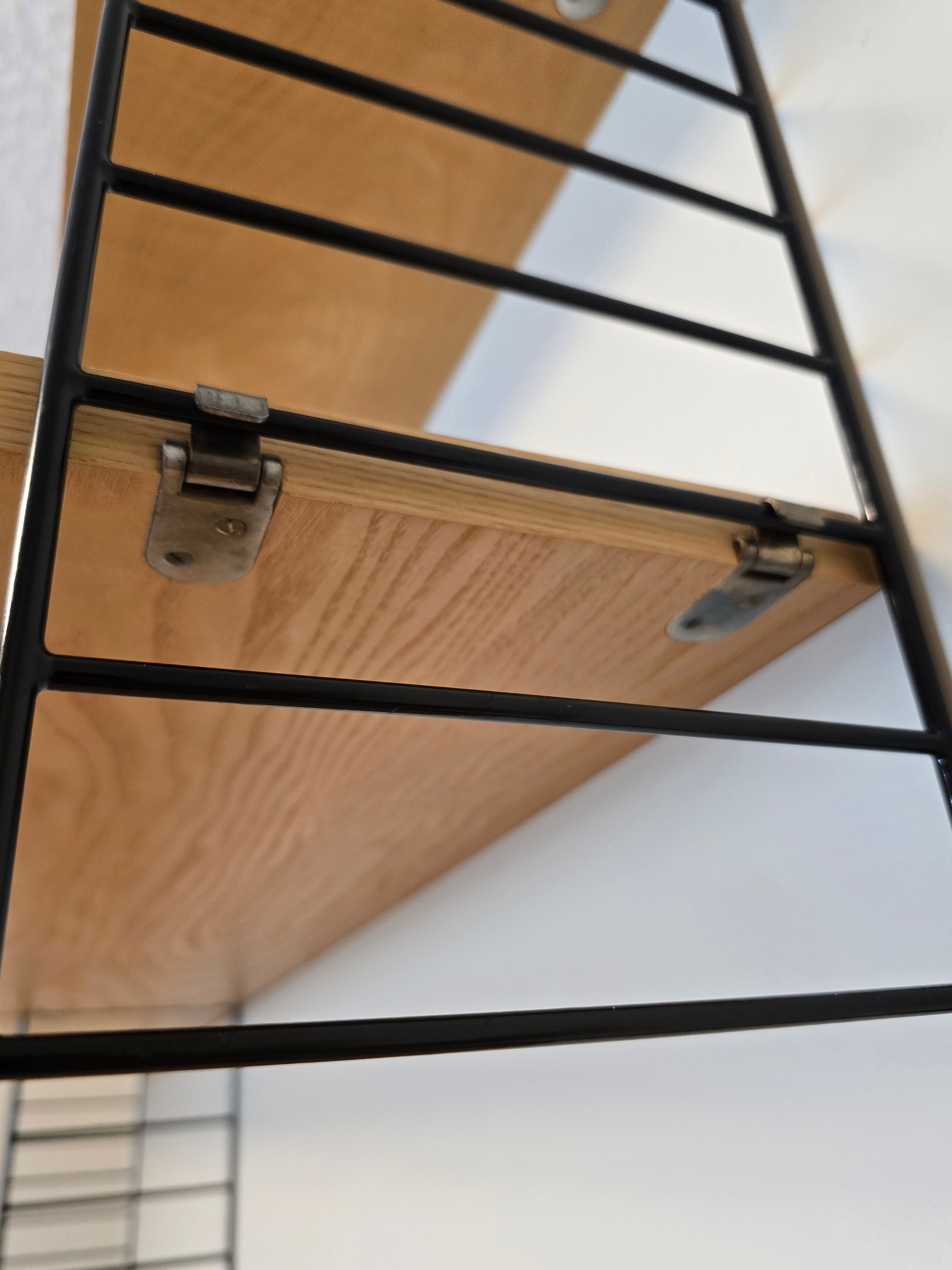 String Modular Shelf System in Black & Ash