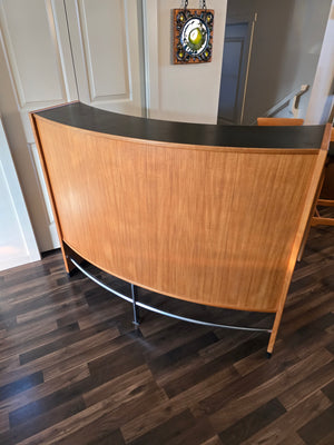 Dyrlund Teak Boomerang Bar w/ Stools