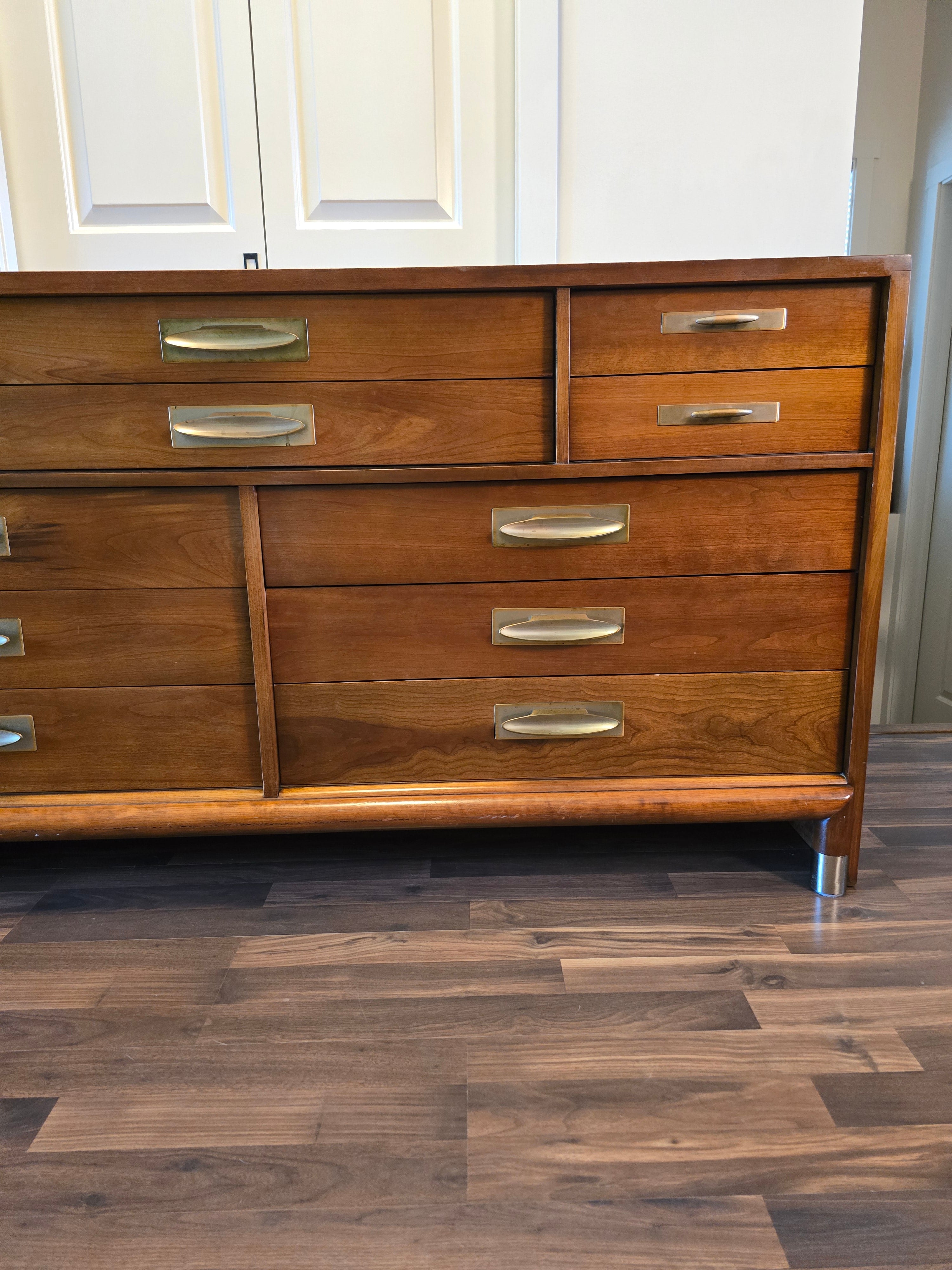 Willett Trans-East Solid Cherry 12 Drawer Dresser w/ Mirror