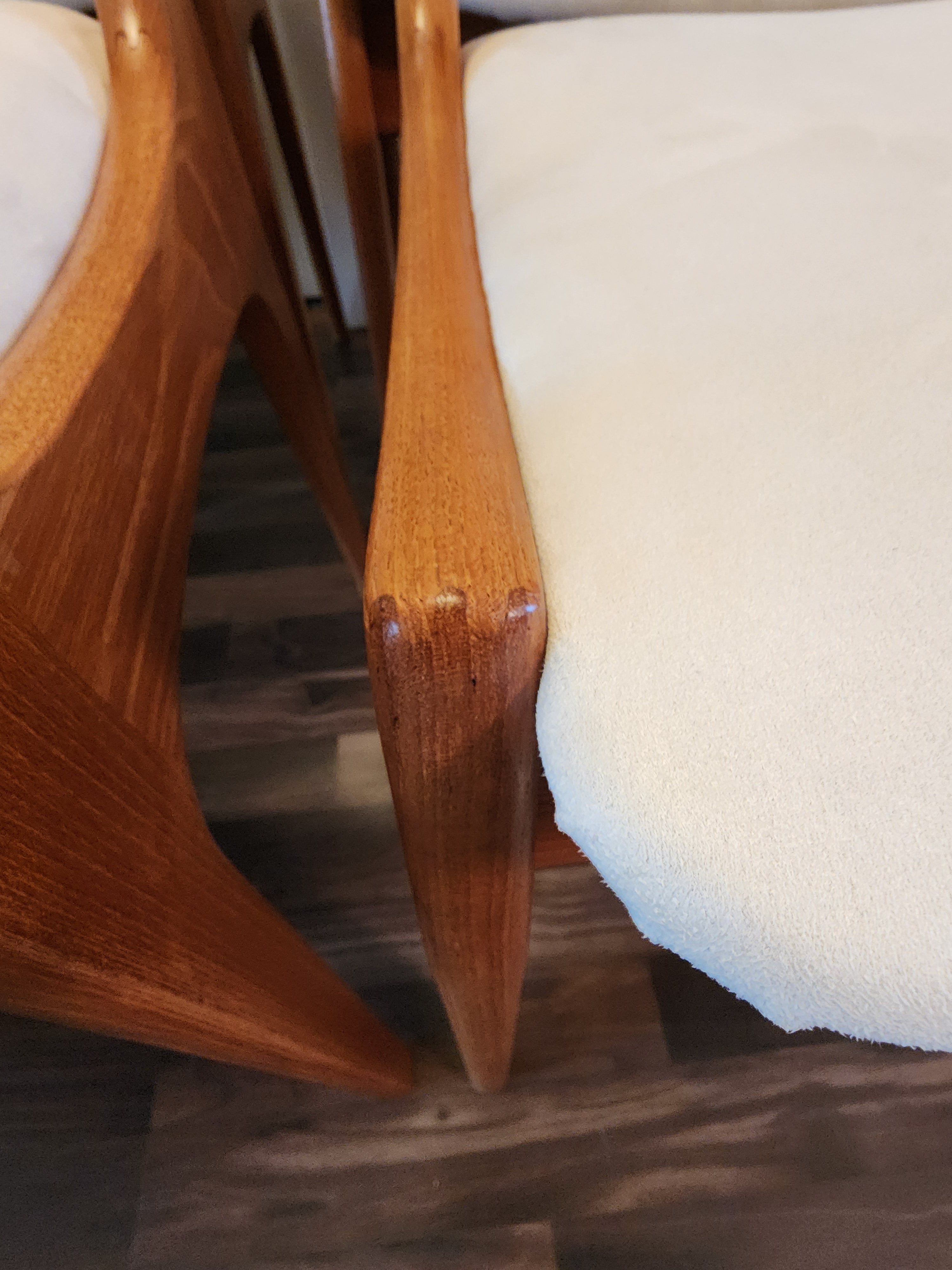 Danish Teak Ladderback Dining Chairs by Korup