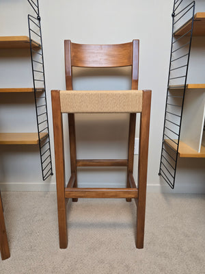 Danish Cord Bar Stools x4