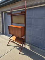 Mid Century Free Standing Wall Unit Room Divider