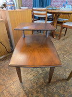 Kaufman Walnut Two-Tiered Walnut End Table