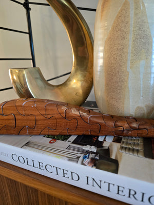 Teak Articulated Fish Puzzle
