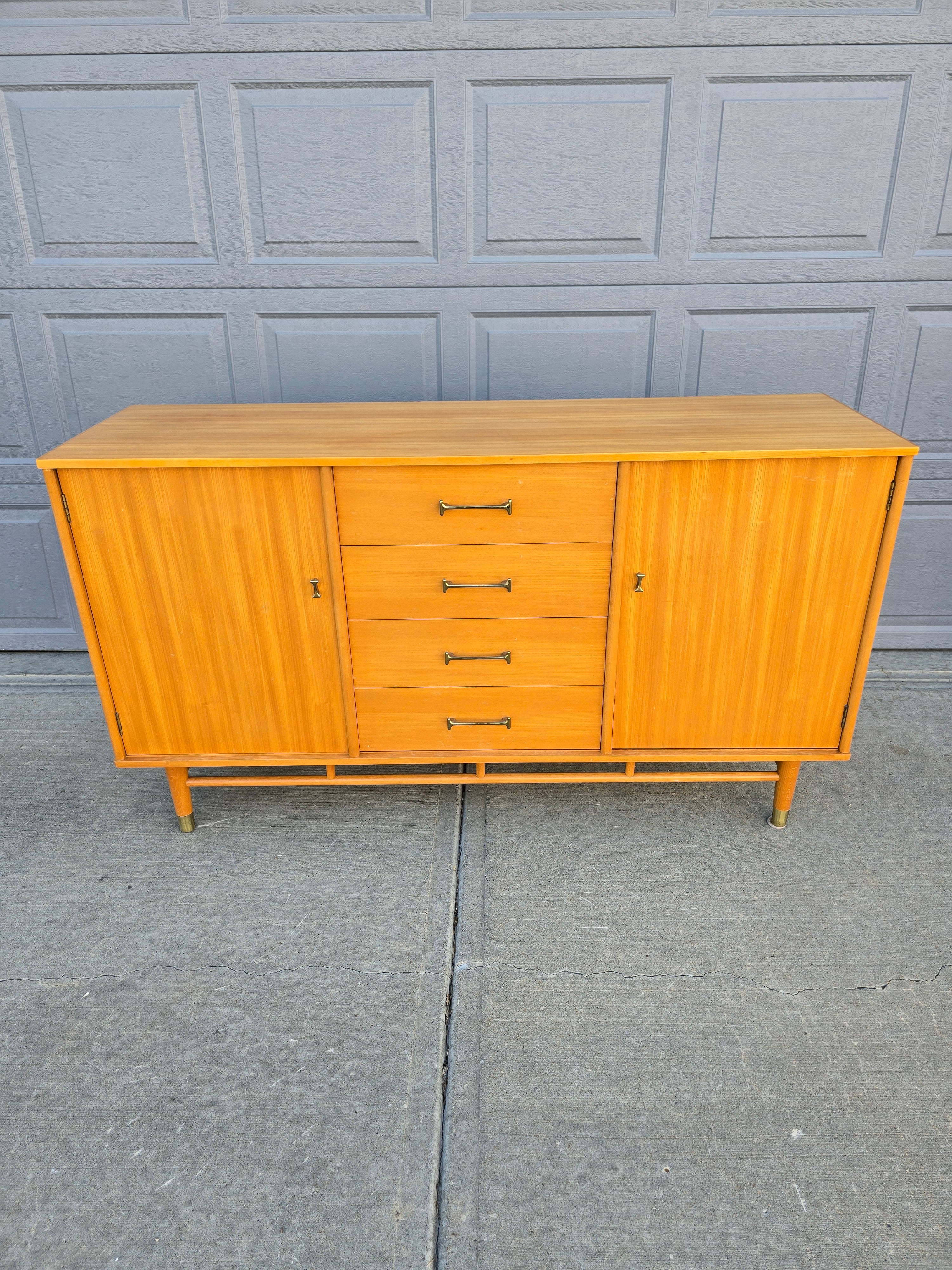Milo Baughman for Drexel 'Today's Living' Blonde Sideboard
