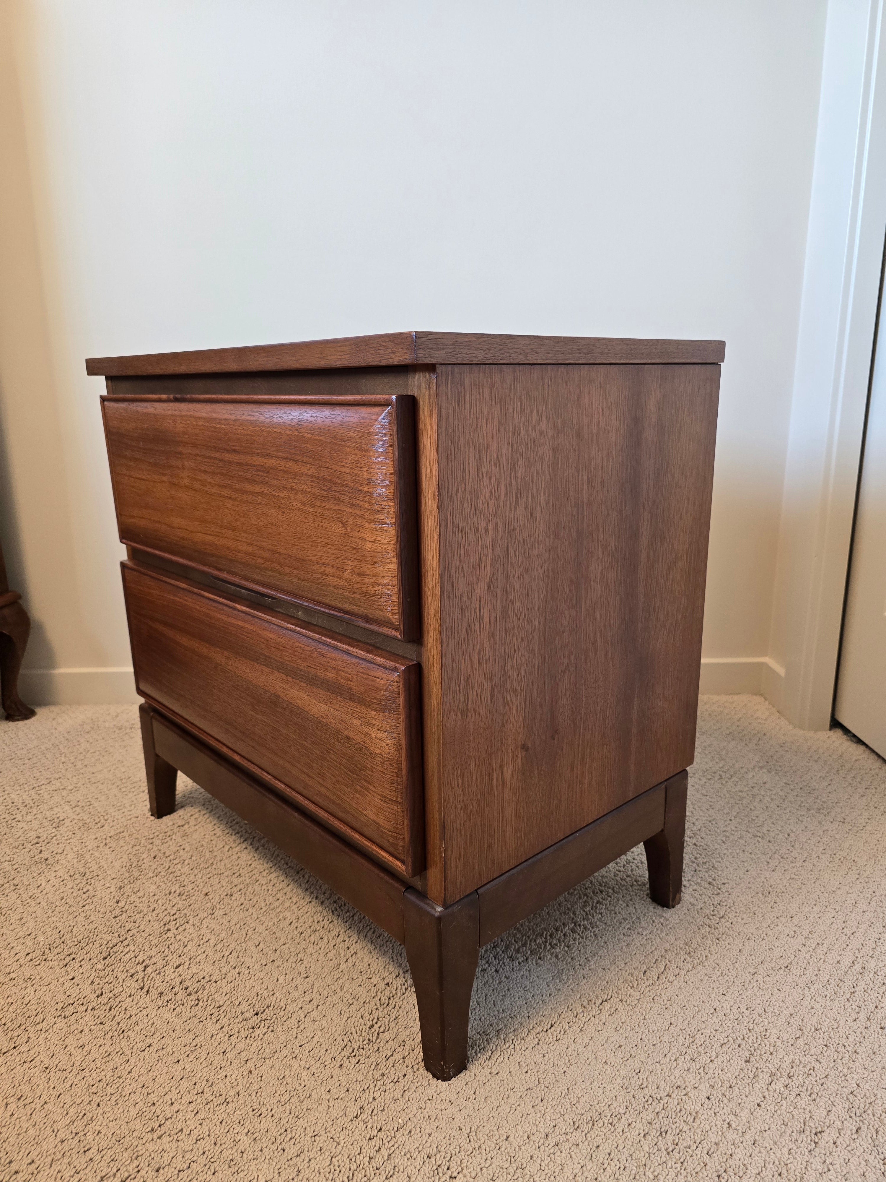 Pair of Walnut Nightstands