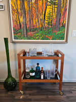 Danish Teak Bar Cart