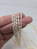 Single Strand of Rice Pearl Necklace