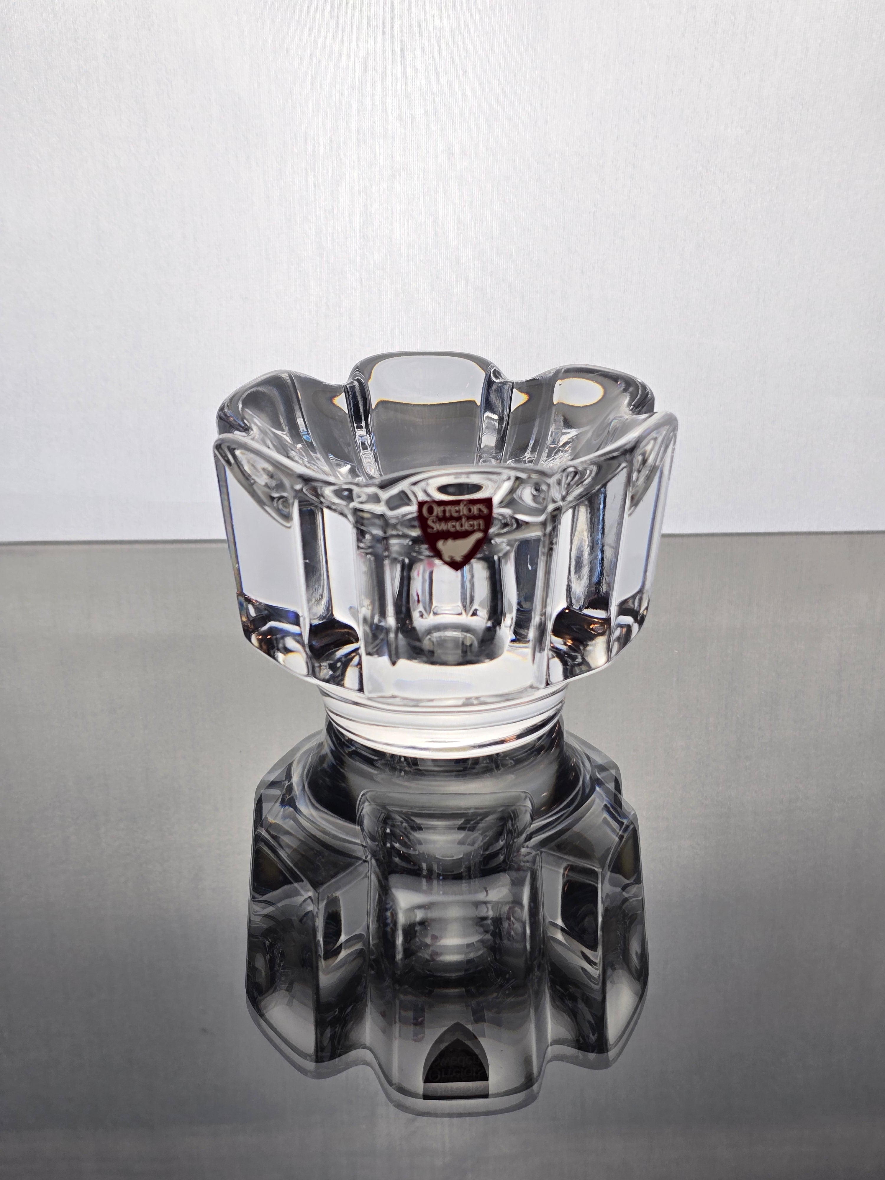 Orrefors Cyrstal Glass Candleholders - Assorted Styles