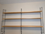 String Modular Shelf System in Black & Ash