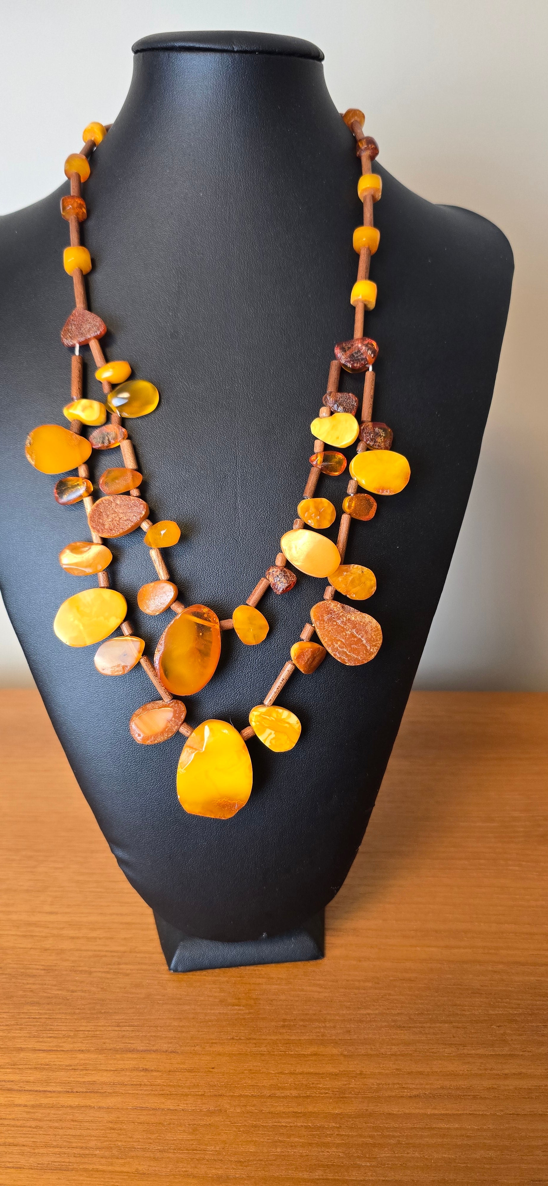 Vintage Raw Amber Necklace