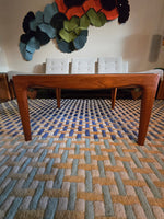 Teak & Smoked Glass Coffee Table