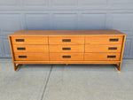 Teak 9 Drawer Dresser & Nightstand