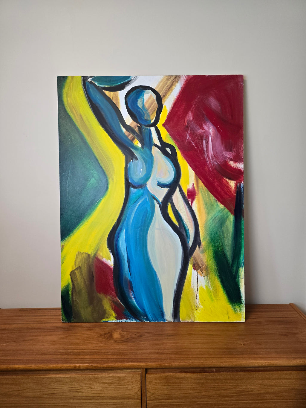 Carolyn Lee Abstract Nude Female Painting