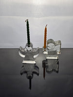 Wiesenthalhutte West German Angel Candleholders - pair