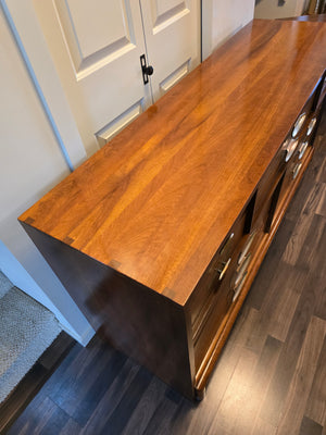 Willett Trans-East Solid Cherry 12 Drawer Dresser w/ Mirror