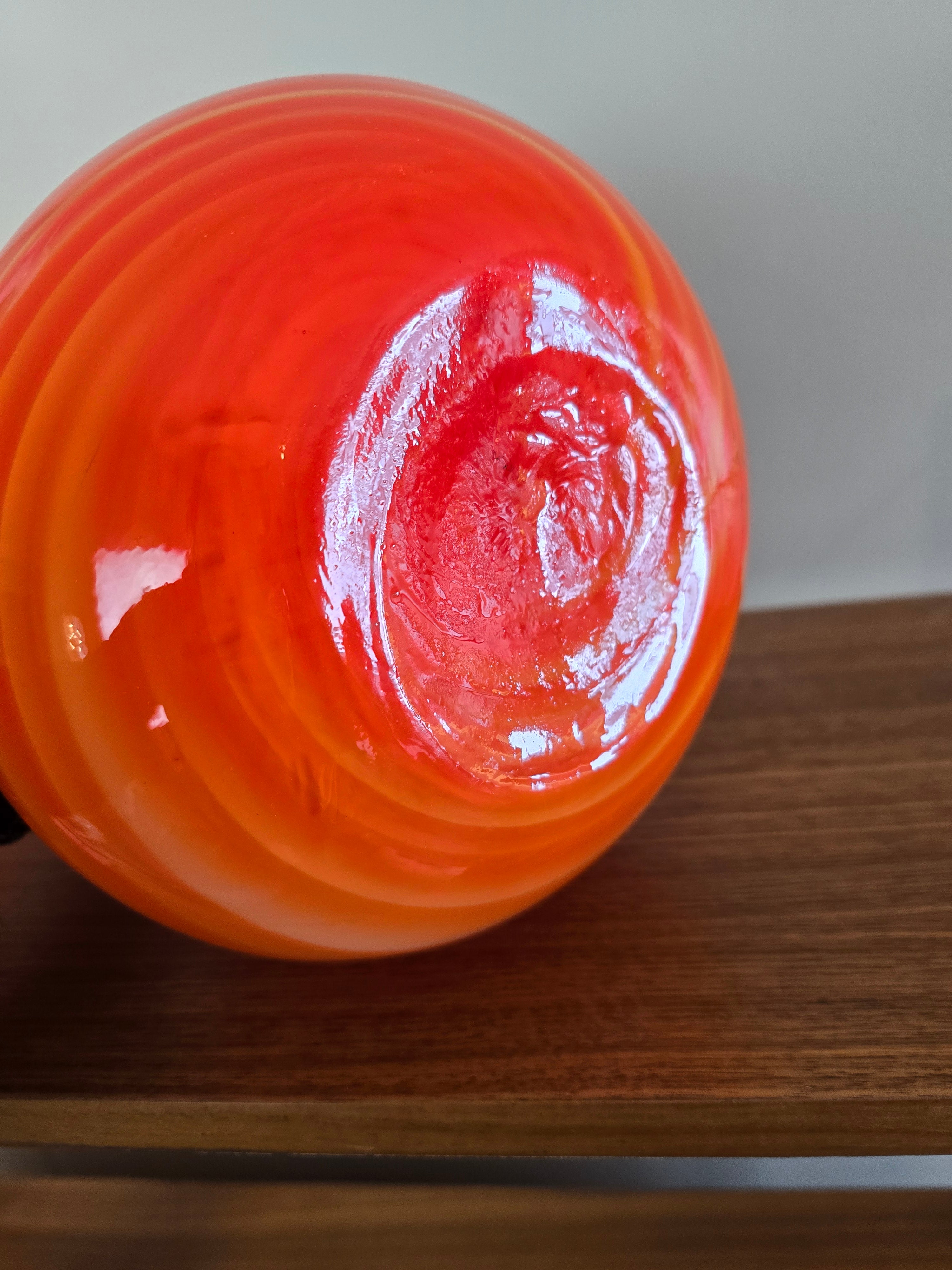 V.A.S. Empoli Orange Swirl Vases