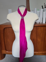 Liz Claiborne Hot Pink Silk Skinny Scarf