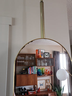 Brass Tension Pole Mirror