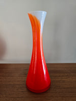 V.A.S. Empoli Orange Swirl Vases