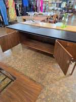 Herman Miller for Biltrite Walnut & Leather Credenza