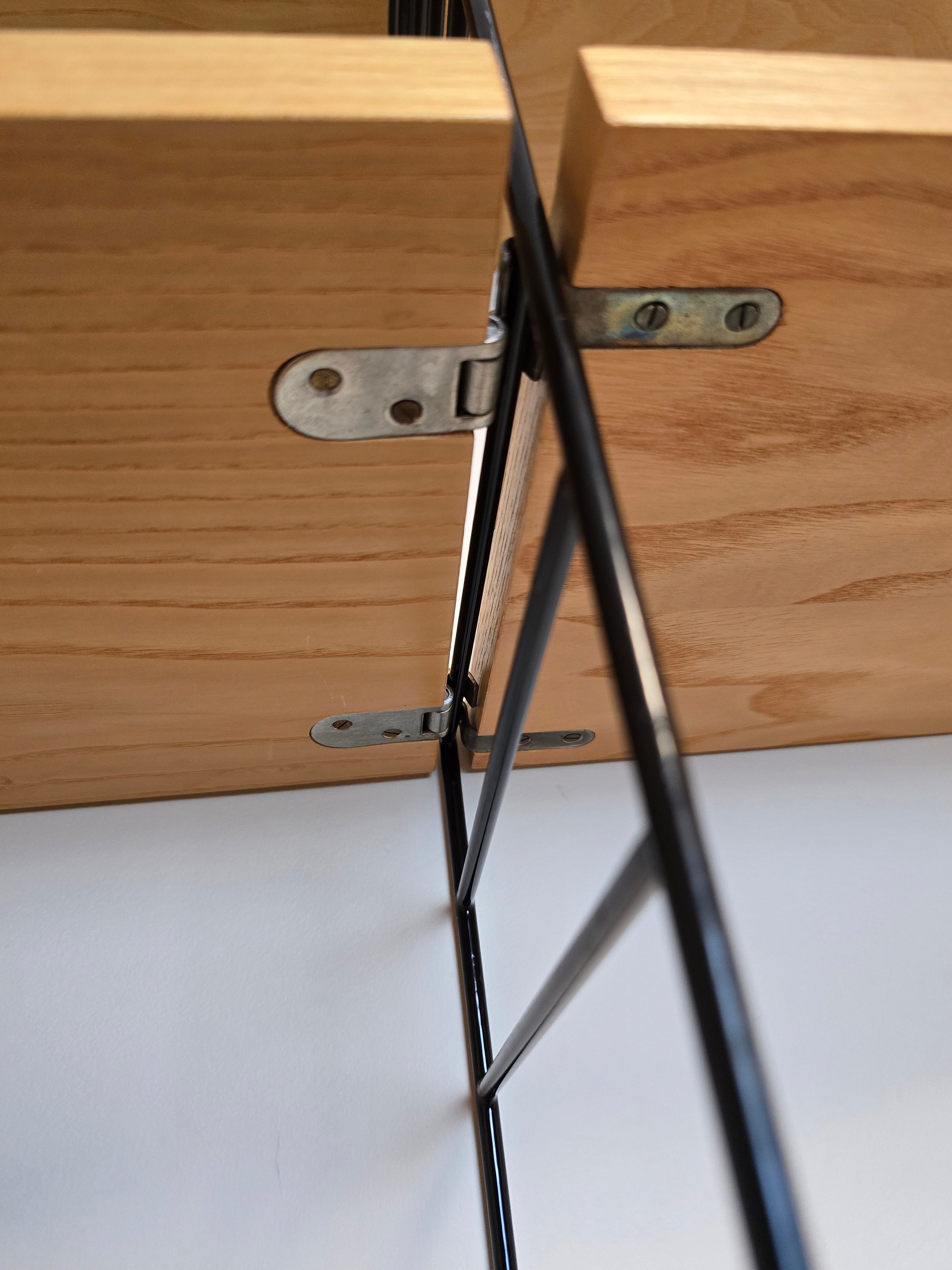 String Modular Shelf System in Black & Ash