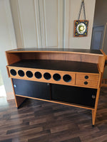 Dyrlund Teak Boomerang Bar w/ Stools
