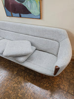 Tweed & Teak Four Seat Sofa