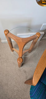 Danish Modern Teak Plant Stand End Table
