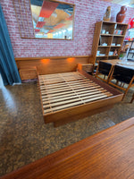 Dyrlund Teak Queen Platform Bed