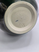 Bruce Nyeste Green Crystalline Glaze Studio Pottery Vase