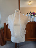 Ivory Lace Mohair & Silk shawl.