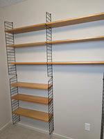 String Modular Shelf System in Black & Ash