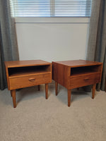 Pair of Danish Teak Nightstands