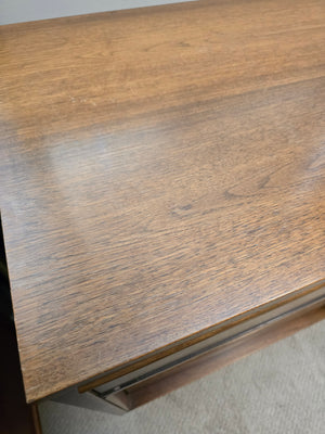MCM Walnut Lowboy Dresser