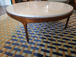 Beaucraft Marble & Walnut Coffee Table
