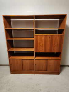 Danish Teak Wall Cabinet / Room Divider