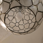 Capiz Shell Teardrop Swag Lamp