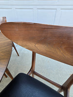Walnut Dining Room Table & Four Chairs