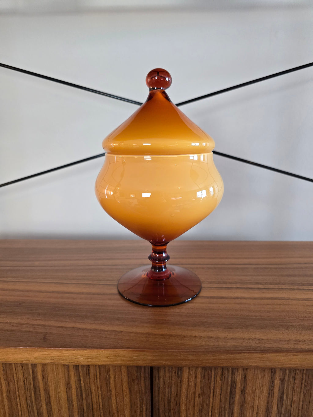 Butterscotch Cased Empoli Lidded Dish