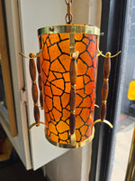 Tiki Style Tension Pole Lamp