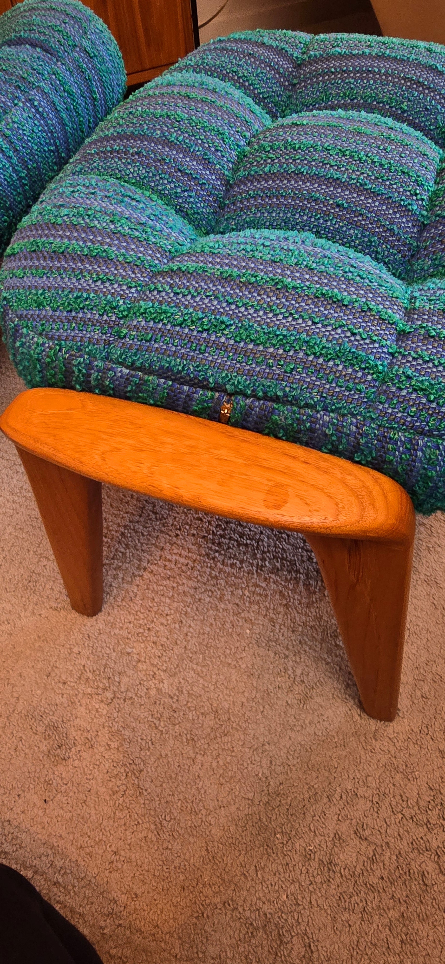 R Huber Scoop Armchair & Ottoman