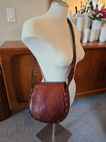 Vintage Tooled Leather Crossbody