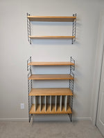 String Modular Shelf System in Black & Ash