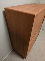 Large Teak Gentleman's Chest of Drawers